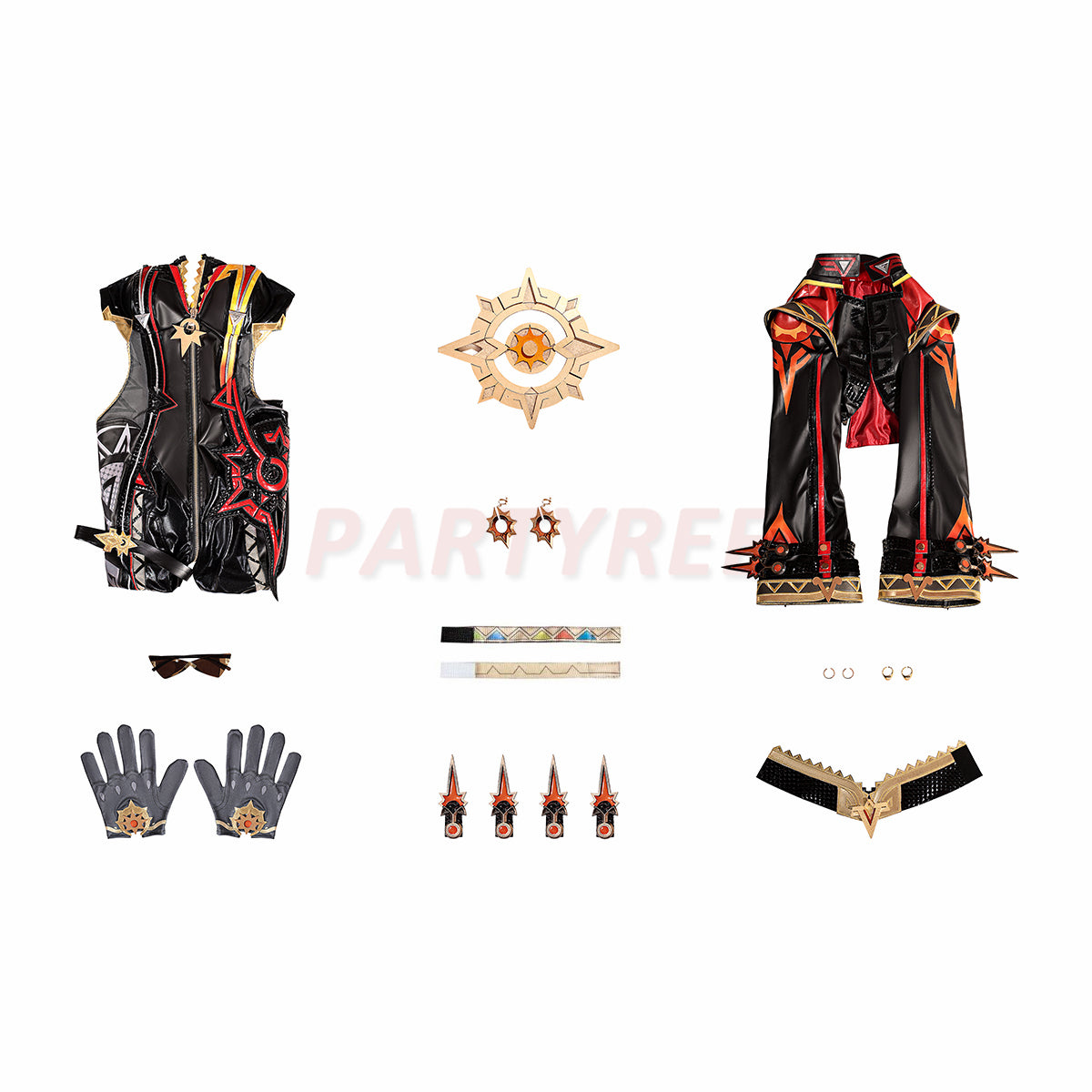 Genshin Impact Mavuika Pyro Archon Cosplay Costume Ver.2