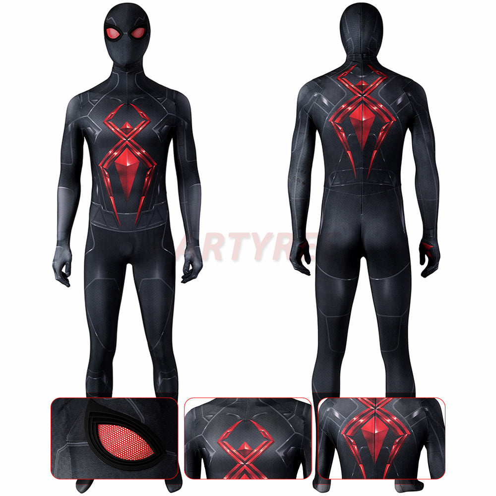 Avenger Spiderman Cosplay Costume Dark Jumpsuit