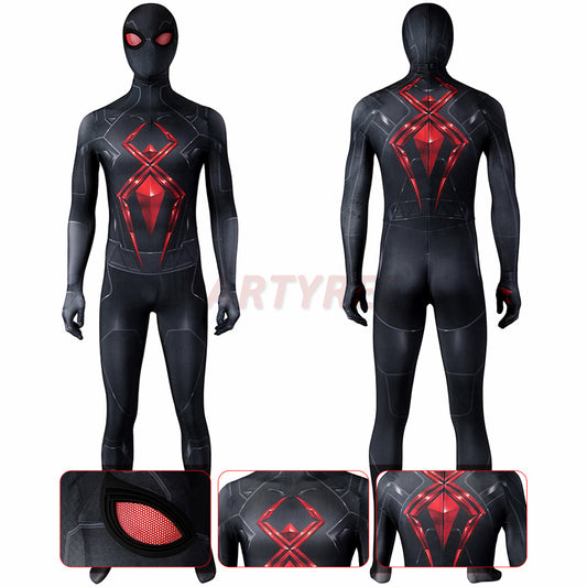Avenger Spiderman Cosplay Costume Dark Jumpsuit
