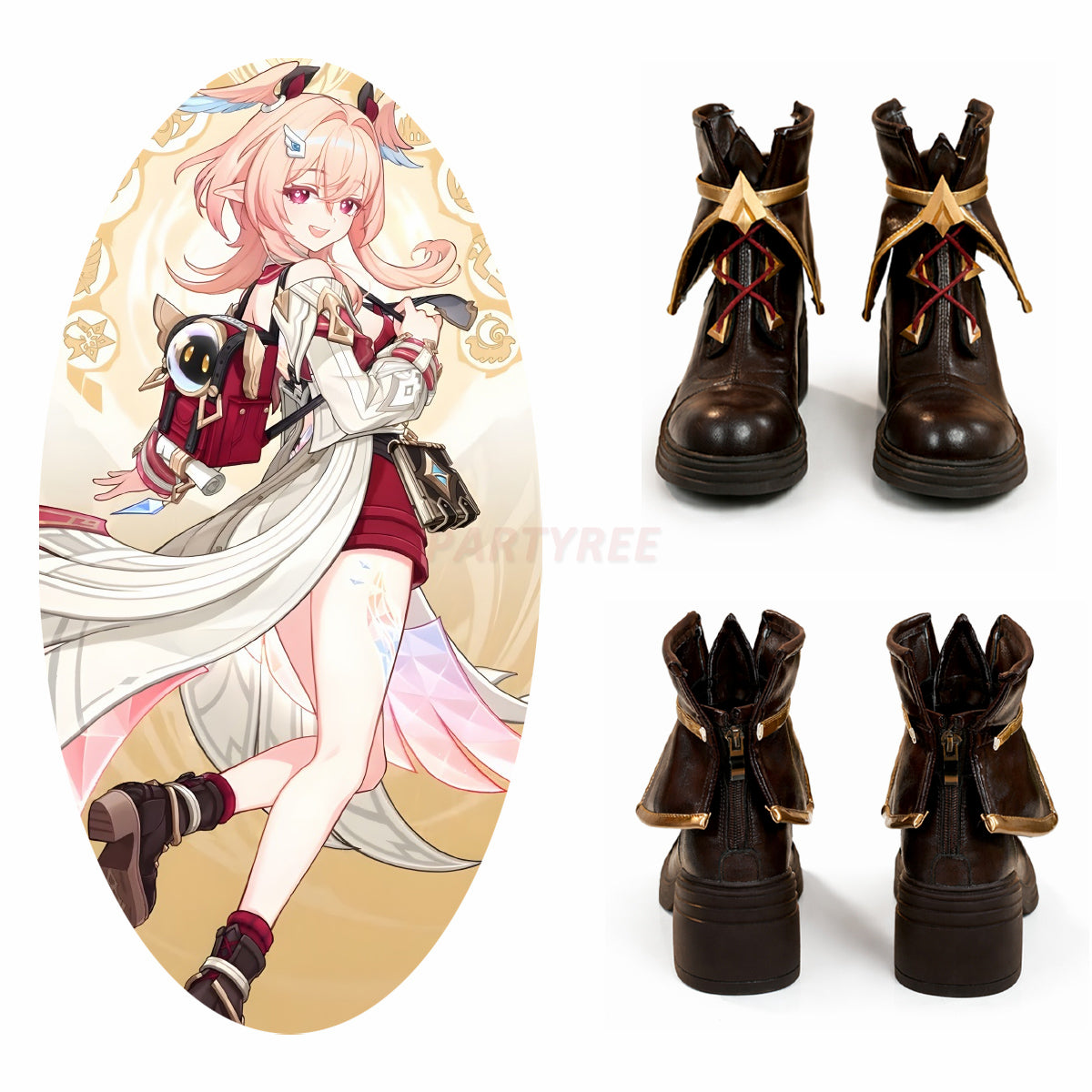 Genshin Impact Linnea Cosplay Boots/Shoes