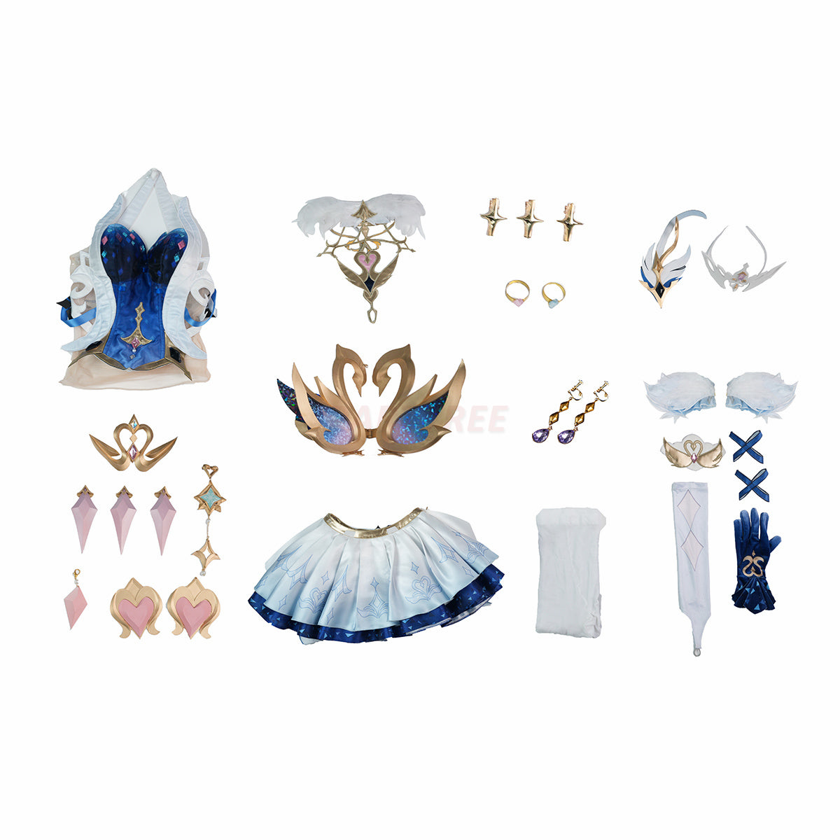 Genshin Impact Odette Cosplay Costume Ver.2