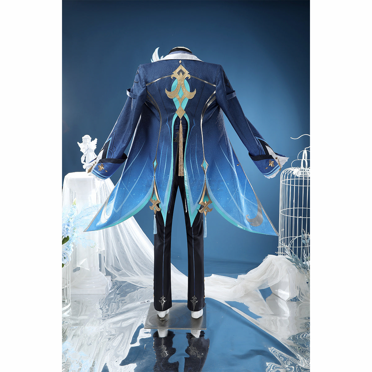 Genshin Impact Lantern Rite Neuvillette Melusent Gift Cosplay Costume