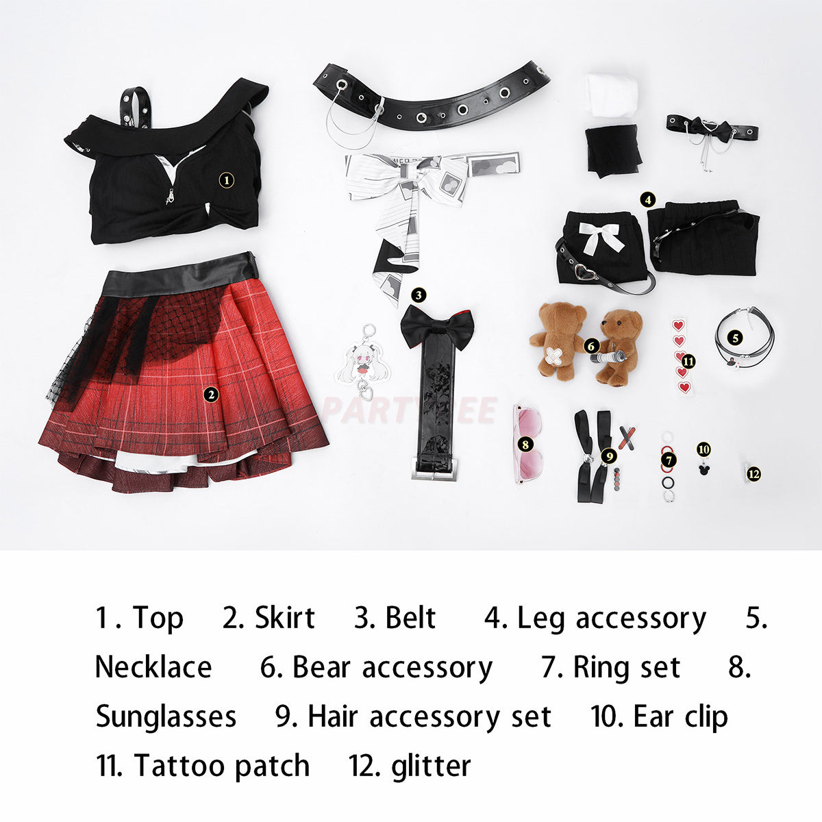 Honkai Star Rail Sparxie Candy Coated Waves Skin Cosplay Costume