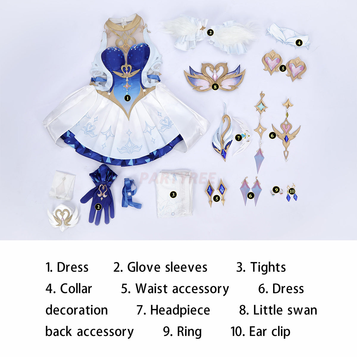 Genshin Impact Odette Cosplay Costume