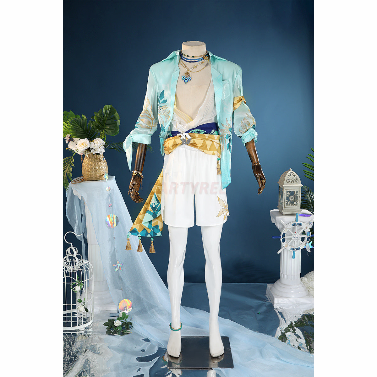 Honkai Star Rail Aventurine Waveflair Skin Cosplay Costume
