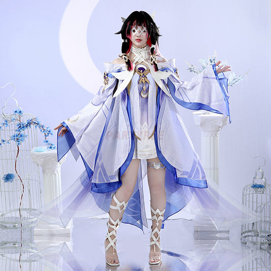 Genshin Impact Damselette Columbina Hyposelenia Cosplay Costume