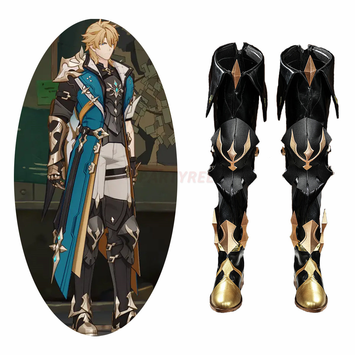 Genshin Impact Varka Cosplay Boots/Shoes