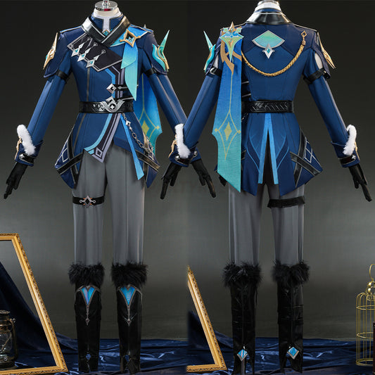 Genshin Impact Aether Snezhnaya Skin Cosplay Costume