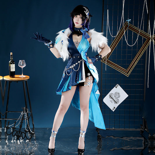 Genshin Impact Yelan Tranquil Banquet Skin Cosplay Costume