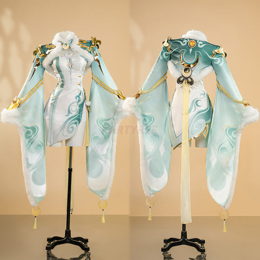 Genshin Impact Zibai Printed Cosplay Costume