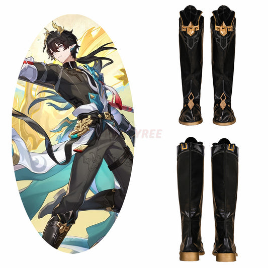 Honkai Star Rail Dan Heng Imbibitor Lunae Cosplay Boots/Shoes