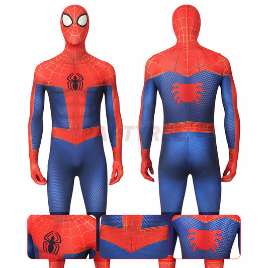 Into The Spider-Verse Spiderman Bodysuit Peter Parker Cosplay Costume