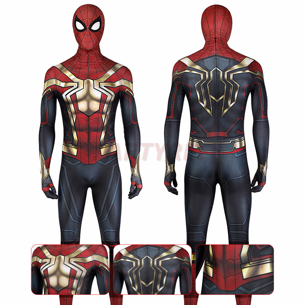 Iron Spider-man 3 No Way Home Cosplay Costume Peter Parker Jumpsuits
