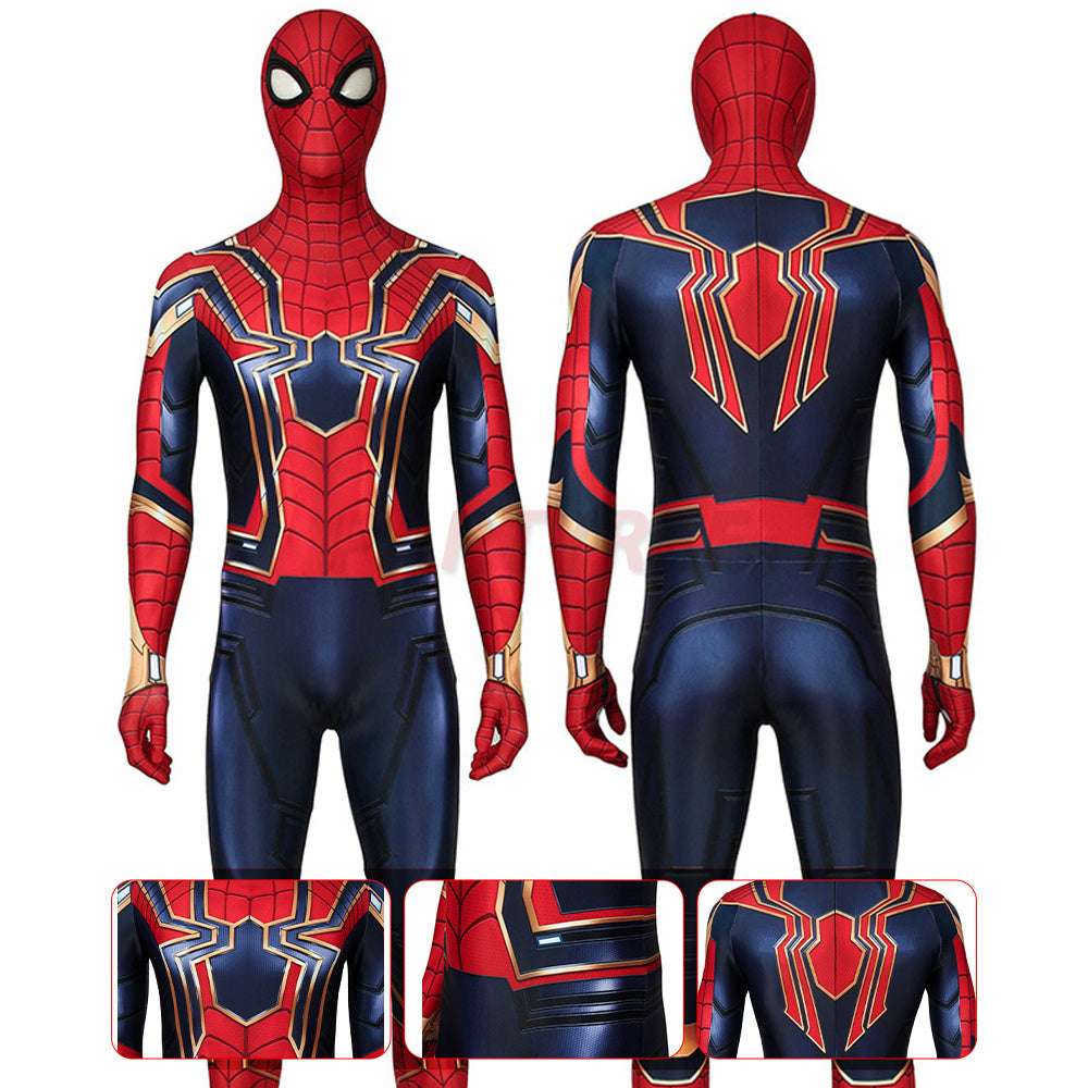 Iron Spiderman Cosplay Costume Avengers Endgame Spider-man Jumpsuit