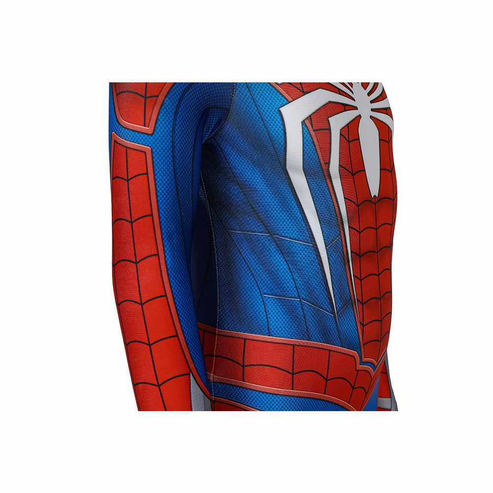 Kids Spiderman PS4 Advanced Suit Cosplay Jumpsuit Halloween gift