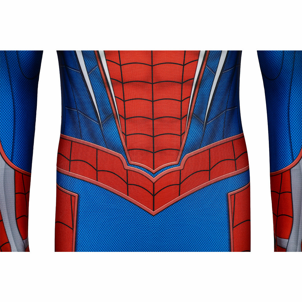 Kids Spiderman PS4 Advanced Suit Cosplay Jumpsuit Halloween gift
