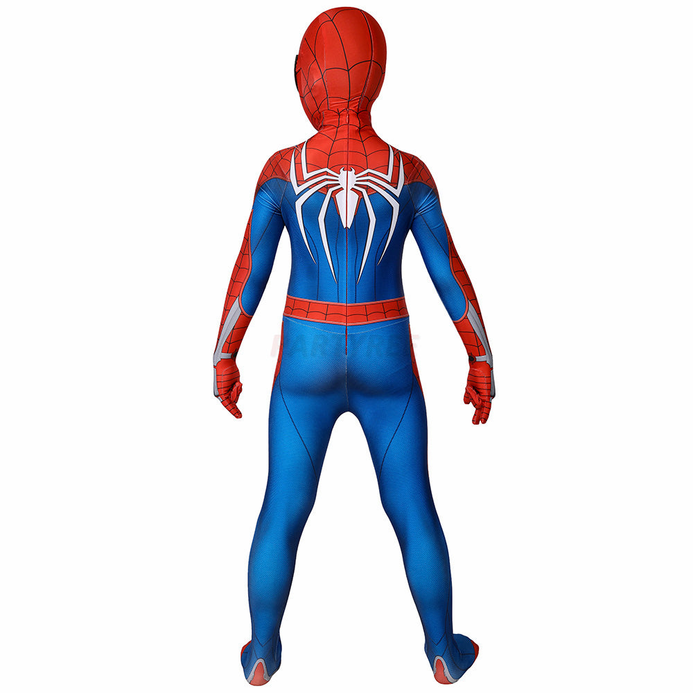 Kids Spiderman PS4 Advanced Suit Cosplay Jumpsuit Halloween gift