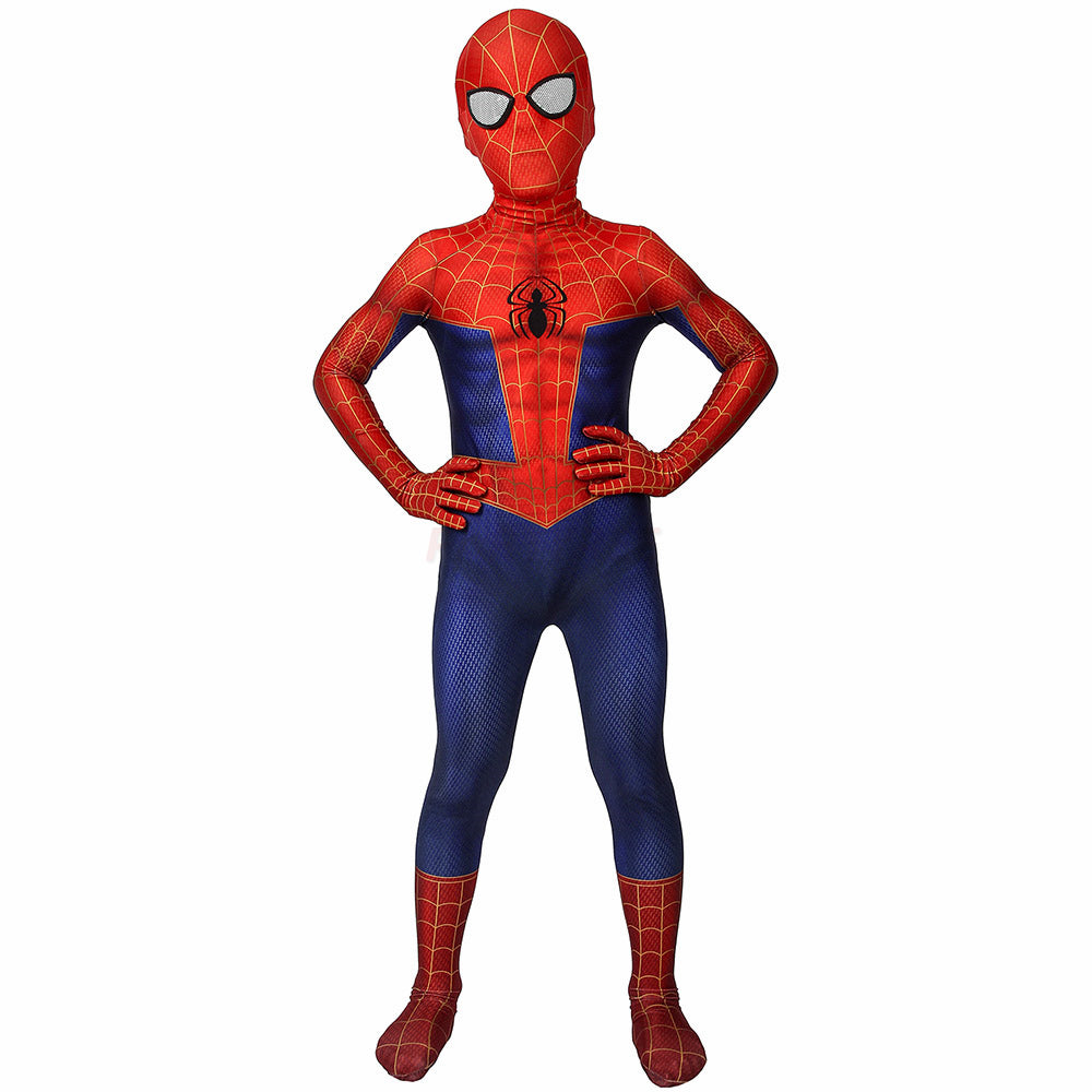 Kids Spiderman Into The Spider-Verse Cosplay Jumpsuit Halloween gift