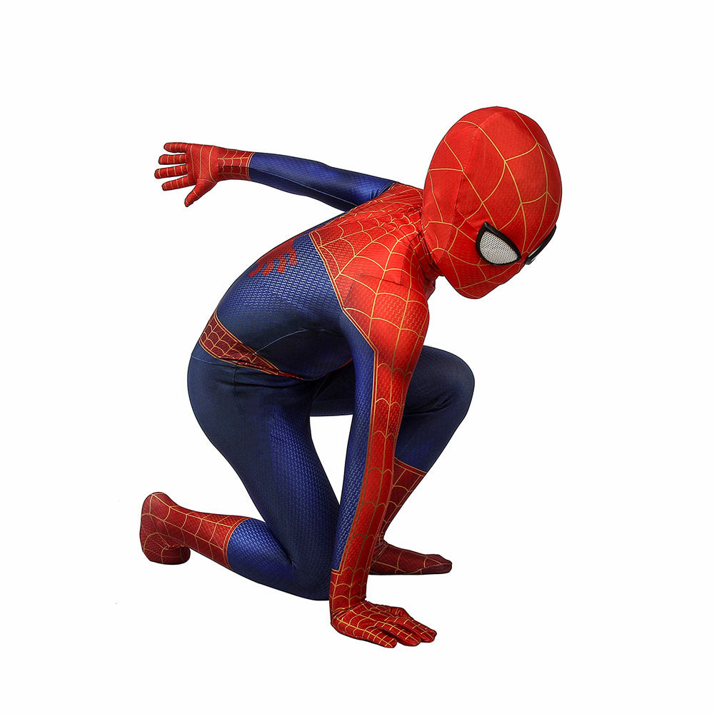 Kids Spiderman Into The Spider-Verse Cosplay Jumpsuit Halloween gift