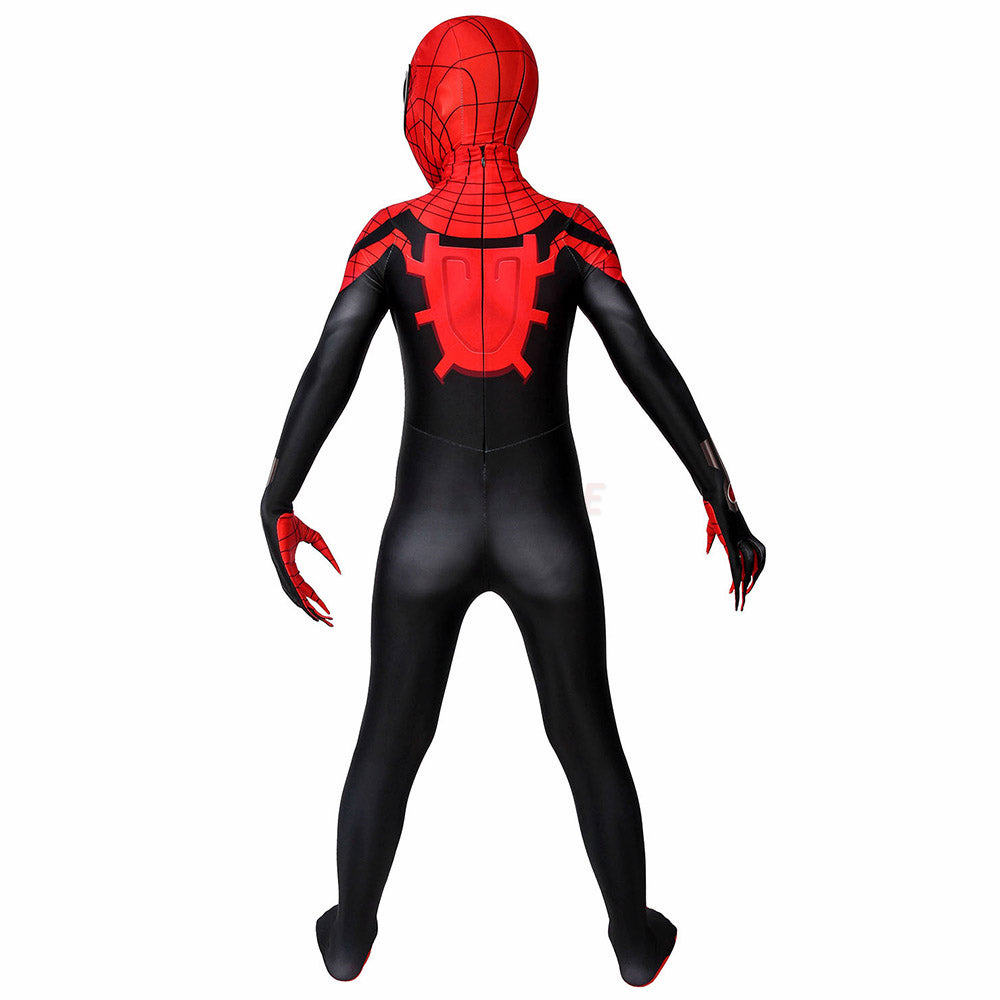 Kids Superior Spiderman Cosplay Jumpsuit Halloween gift