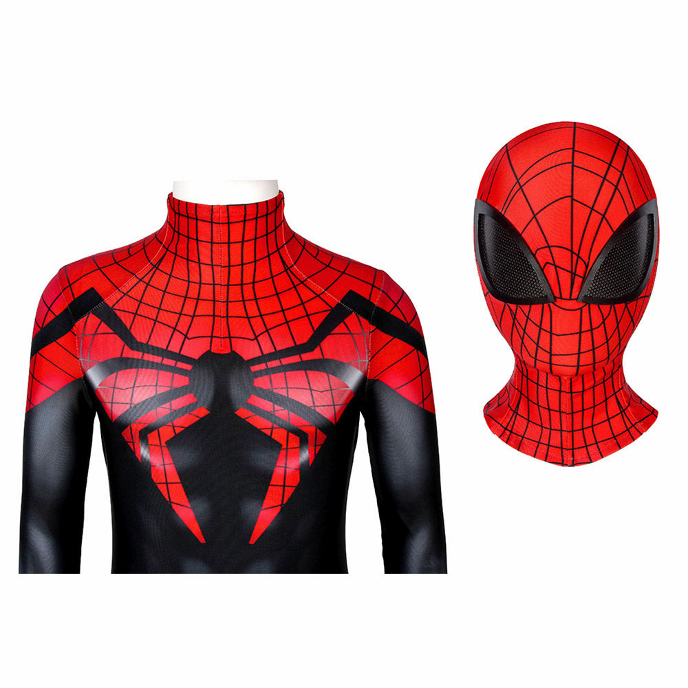 Kids Superior Spiderman Cosplay Jumpsuit Halloween gift