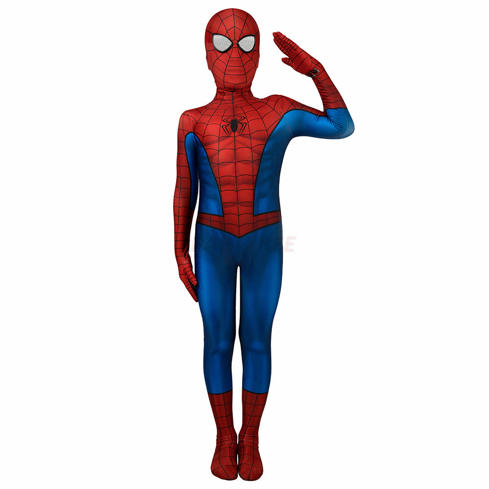 Kids Spiderman PS4 Classic Cosplay Jumpsuit Halloween gift