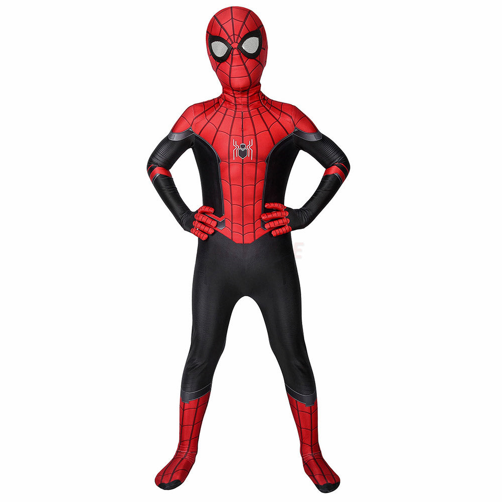 Kids Spiderman Far From Home Peter Parker Cosplay Jumpsuit Halloween gift