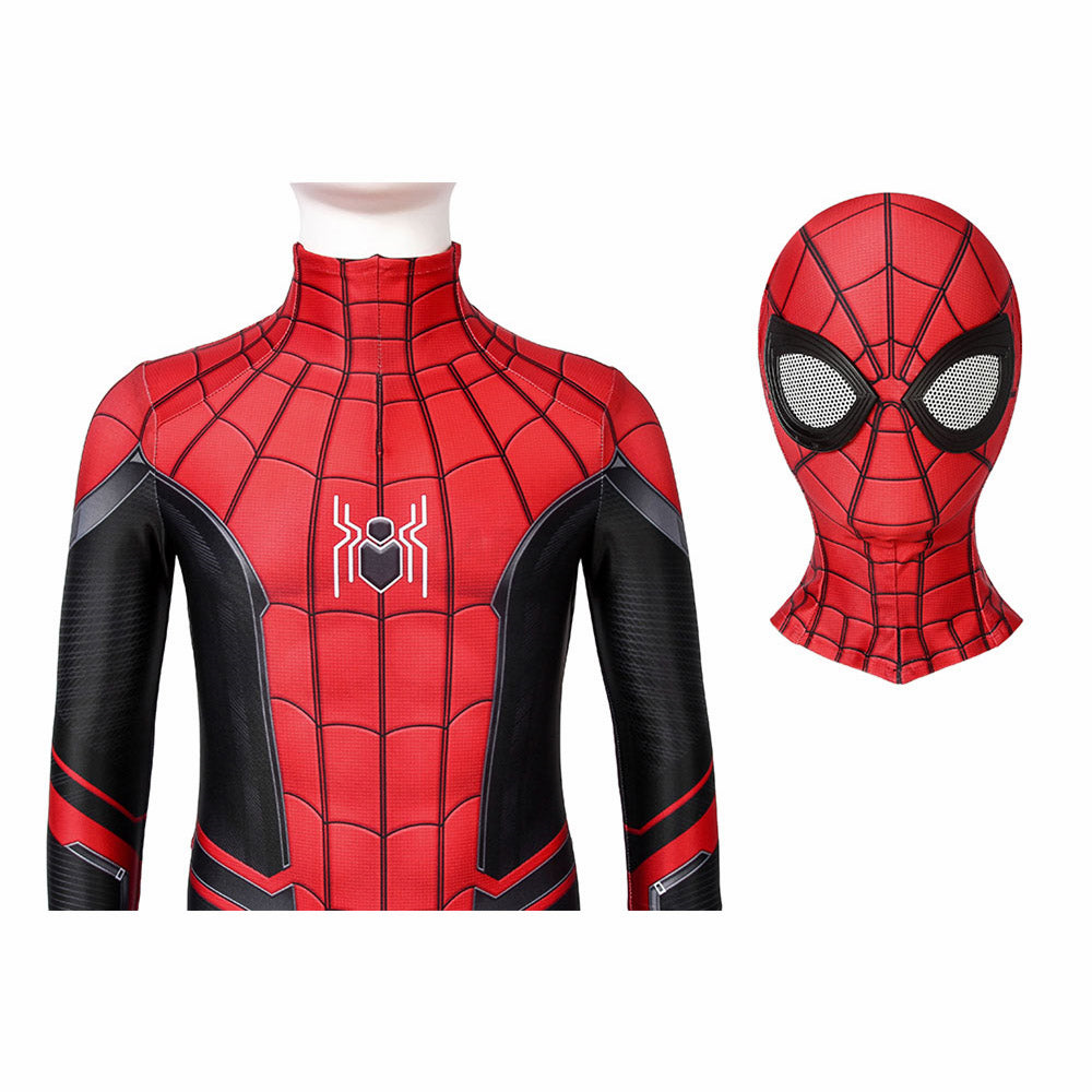 Kids Spiderman Far From Home Peter Parker Cosplay Jumpsuit Halloween gift