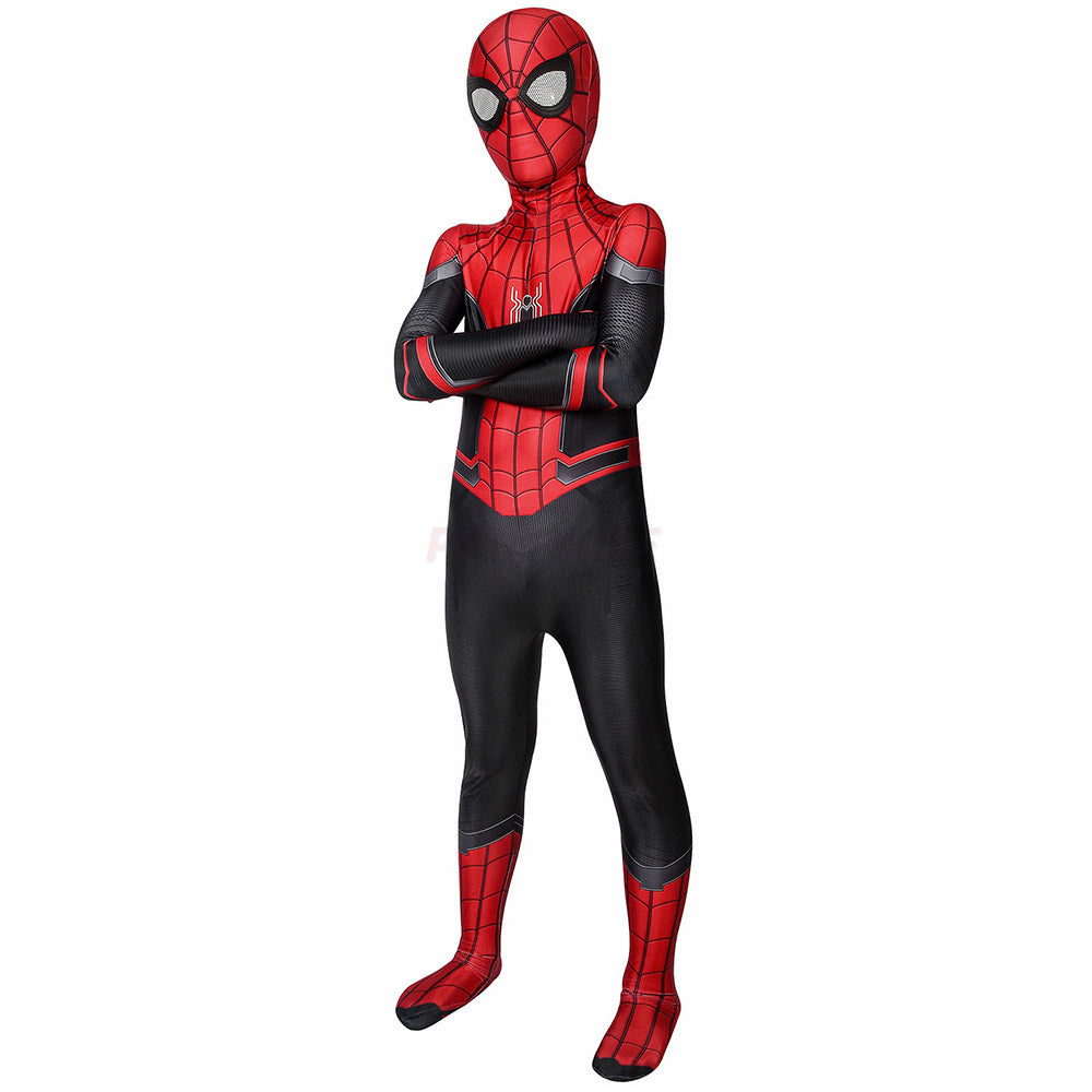 Kids Spiderman Far From Home Peter Parker Cosplay Jumpsuit Halloween gift