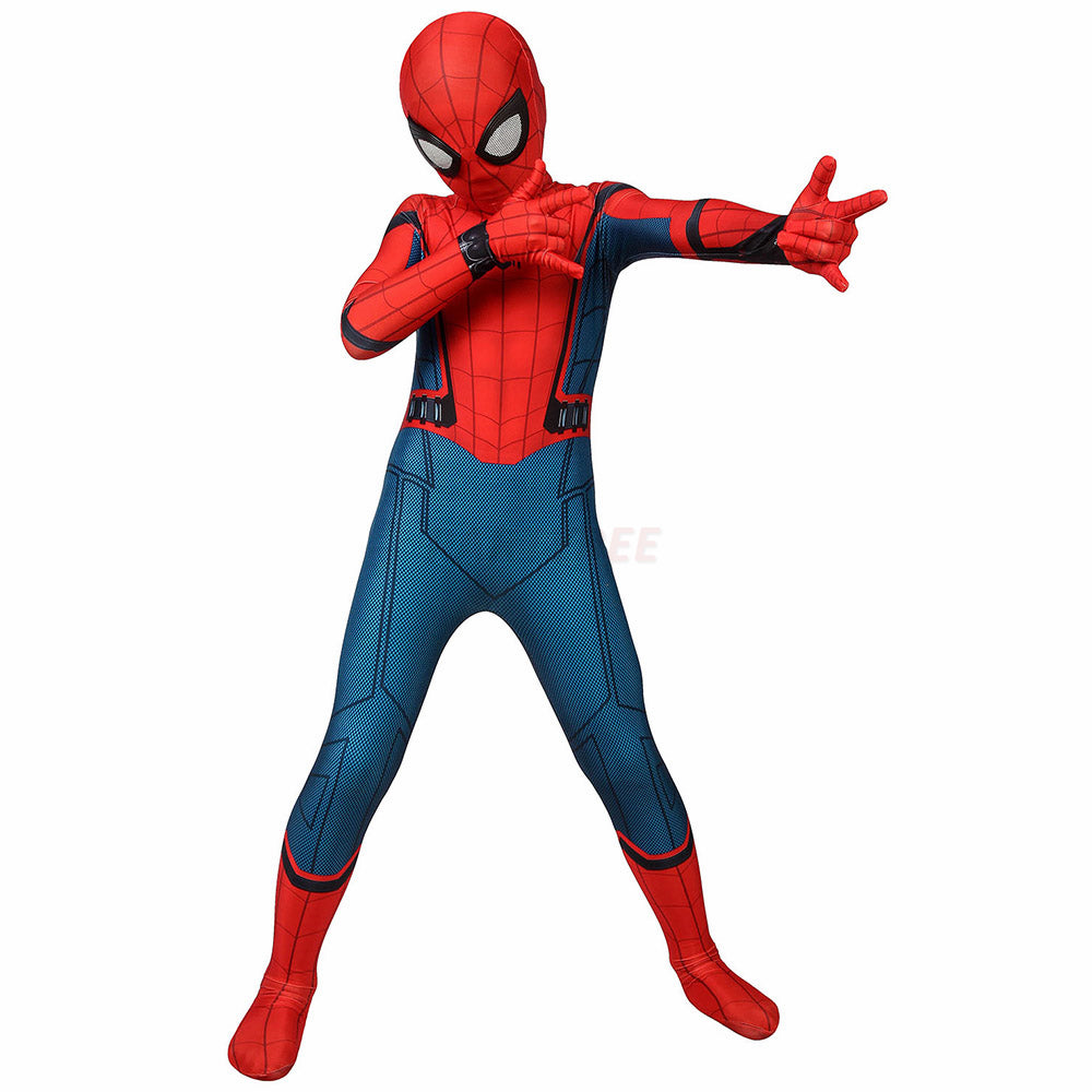 Kids Spiderman Far From Home Cosplay Jumpsuit Halloween gift
