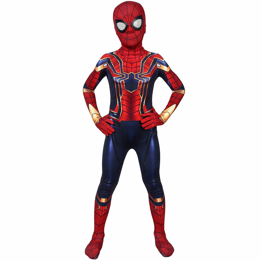 Kids Iron Spiderman Avengers Endgame Cosplay Jumpsuit Halloween gift