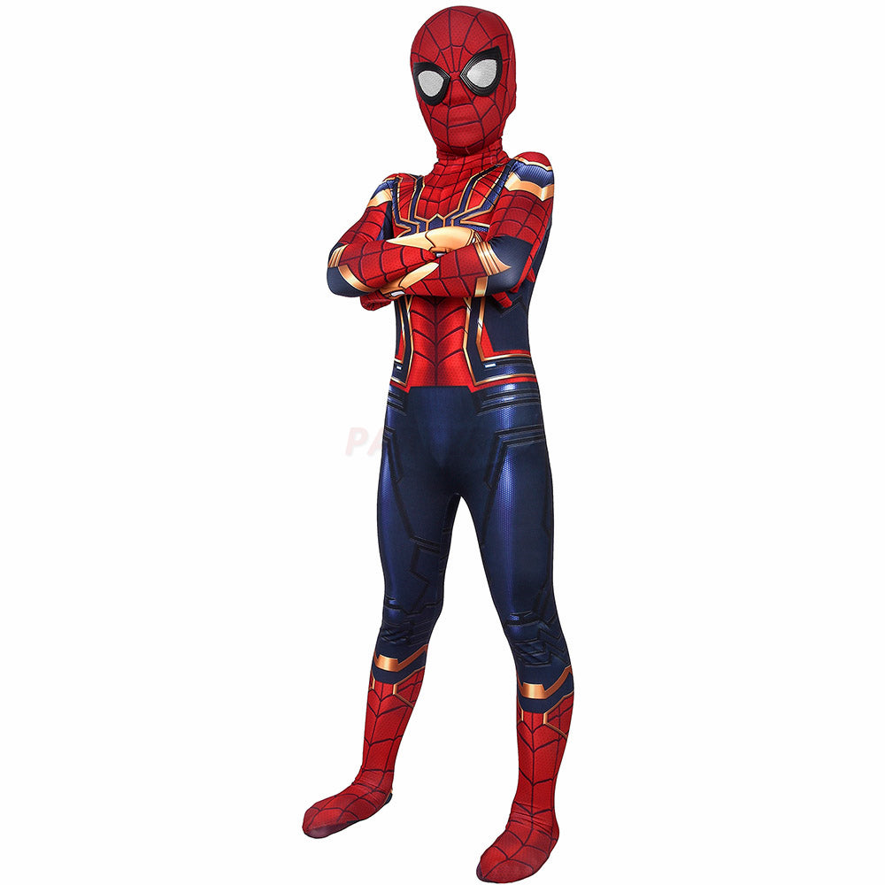 Kids Iron Spiderman Avengers Endgame Cosplay Jumpsuit Halloween gift