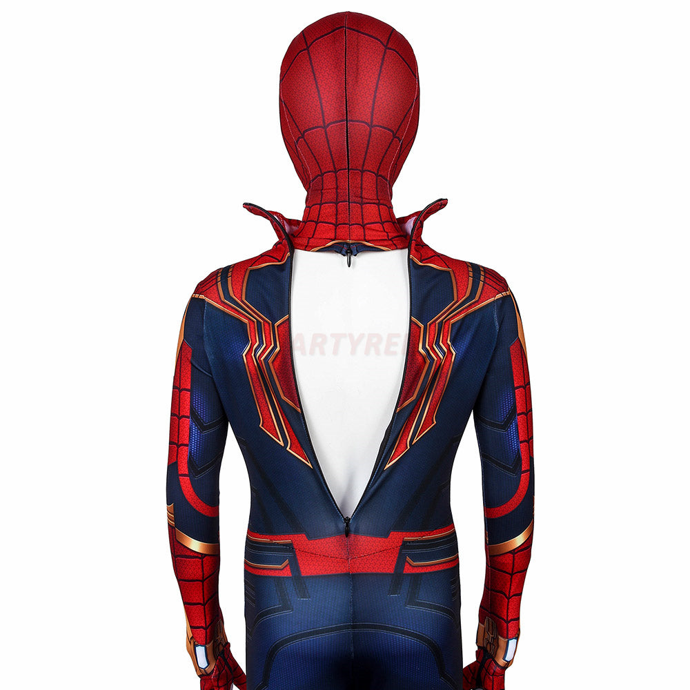 Kids Iron Spiderman Avengers Endgame Cosplay Jumpsuit Halloween gift