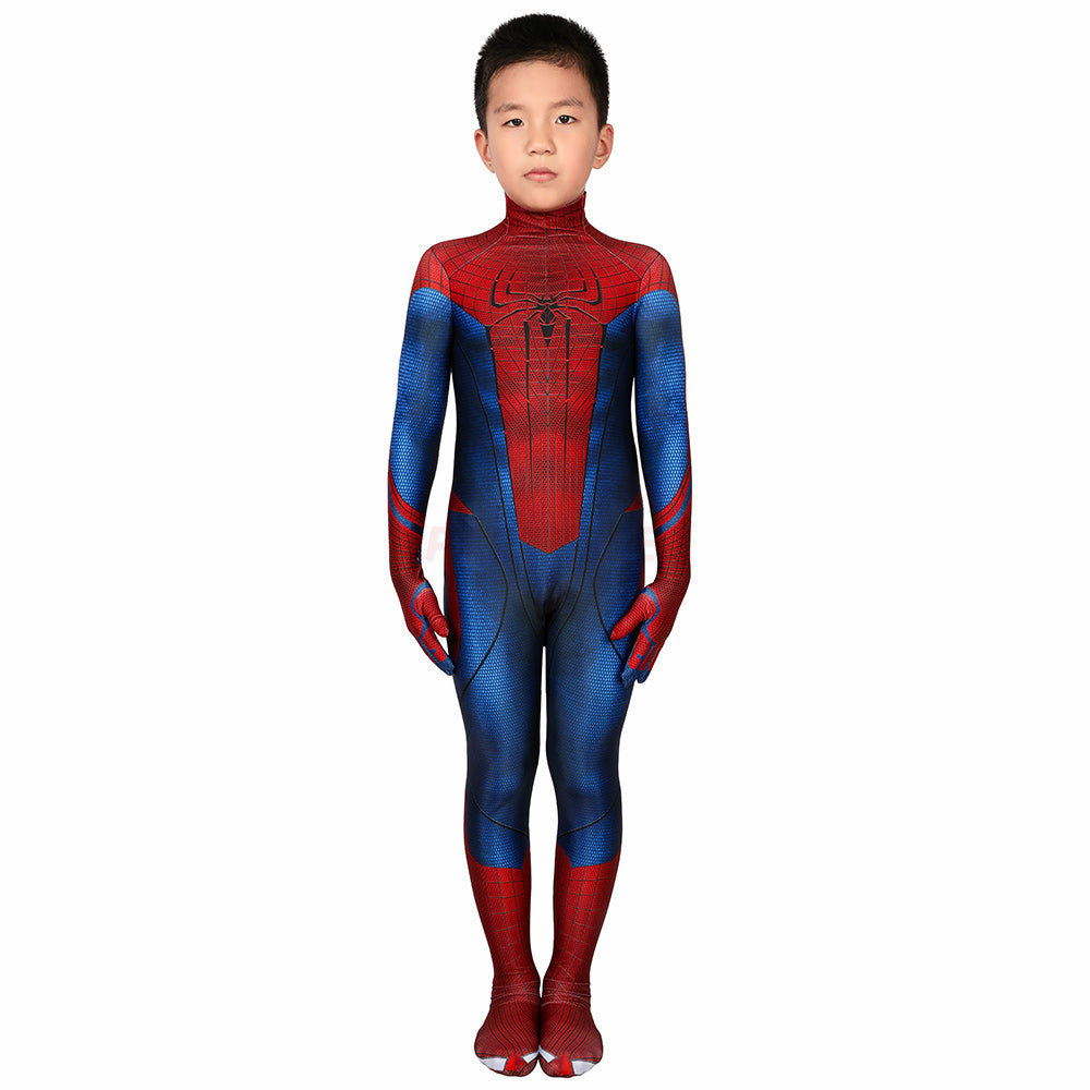 Kids The Amazing Spiderman Peter Parker Cosplay Jumpsuit Halloween gift
