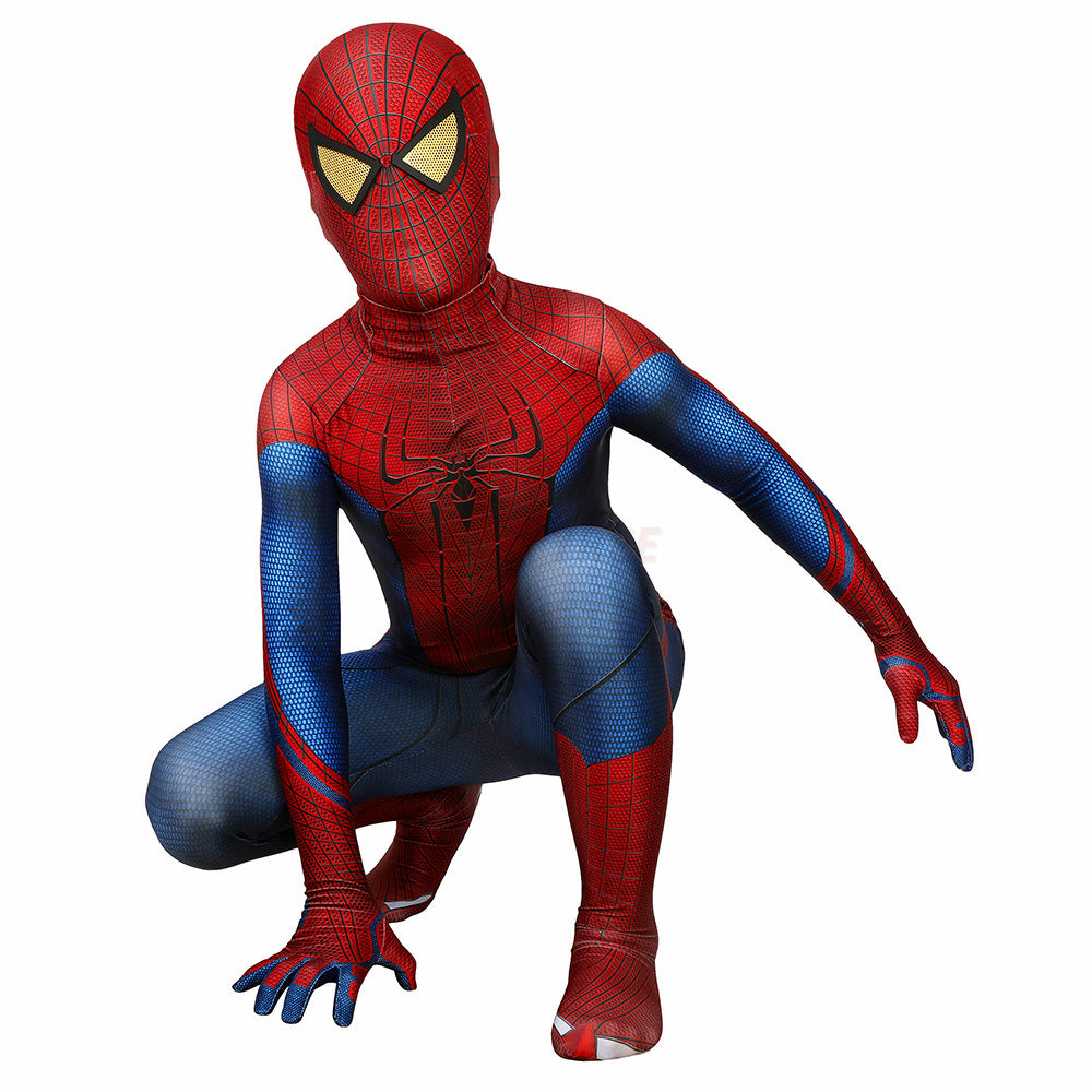 Kids The Amazing Spiderman Peter Parker Cosplay Jumpsuit Halloween gift