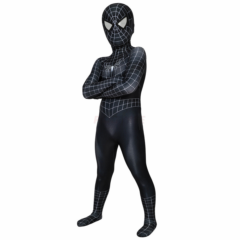 Kids Spiderman 3 Venom Cosplay Jumpsuit Halloween gift