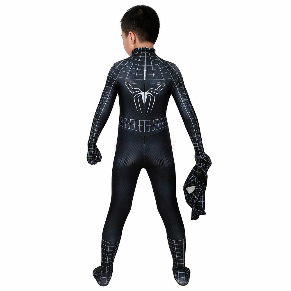 Kids Spiderman 3 Venom Cosplay Jumpsuit Halloween gift