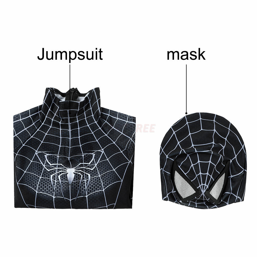 Kids Spiderman 3 Venom Cosplay Jumpsuit Halloween gift