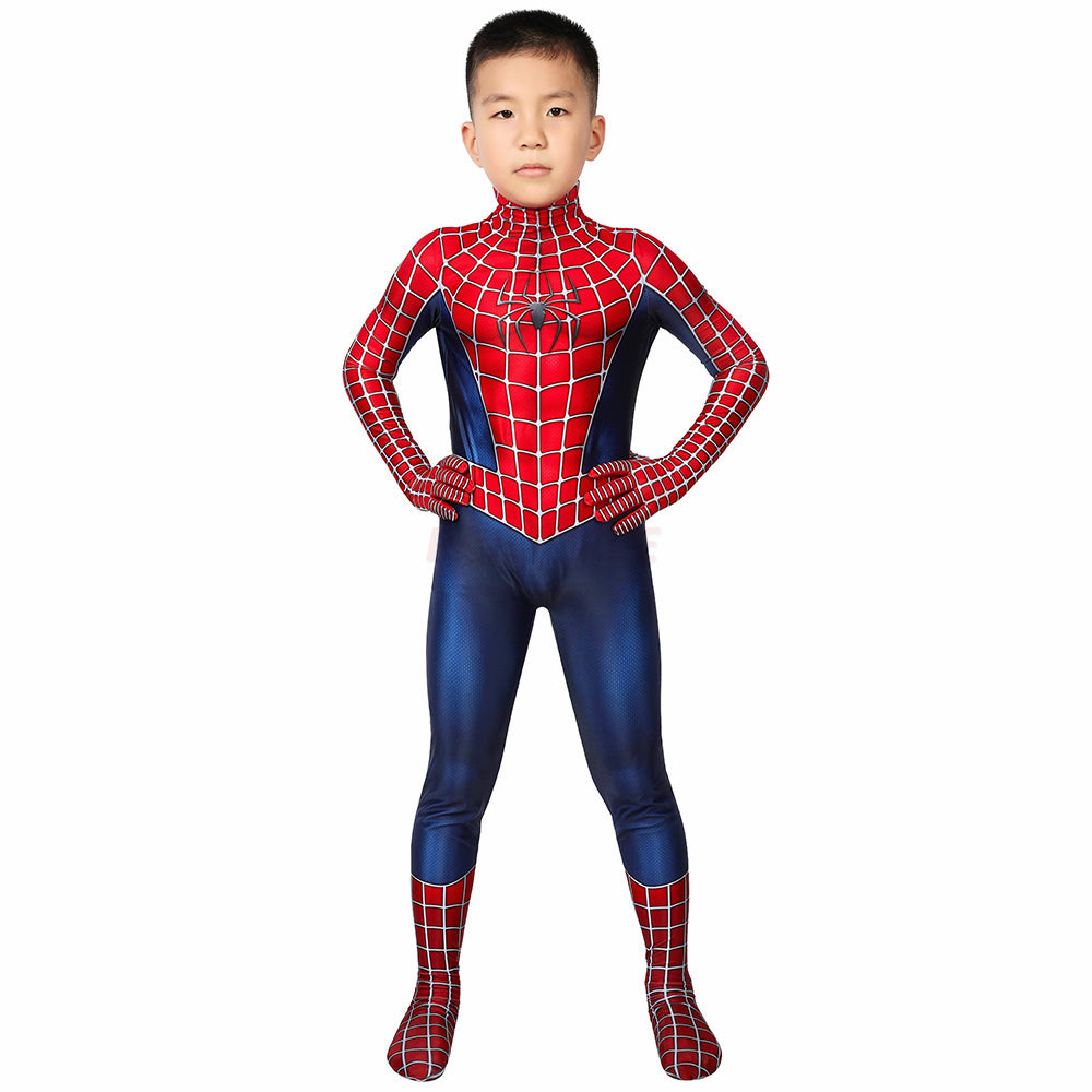 Kids Spiderman Tobey Maguire Cosplay Jumpsuit Halloween gift