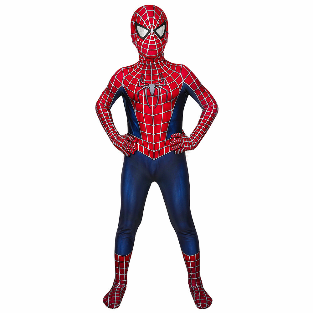 Kids Spiderman 2 Tobey Maguire Cosplay Jumpsuit Halloween gift