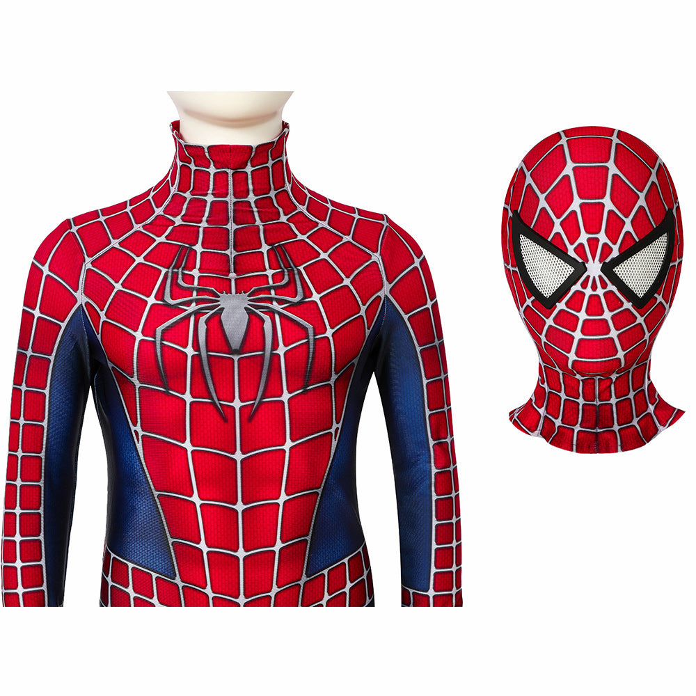 Kids Spiderman 2 Tobey Maguire Cosplay Jumpsuit Halloween gift