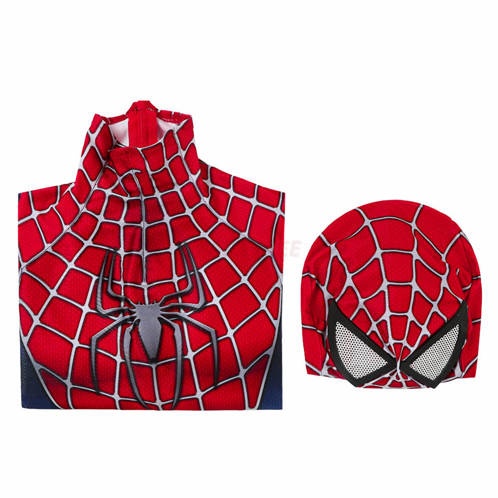 Kids Spiderman 2 Tobey Maguire Cosplay Jumpsuit Halloween gift
