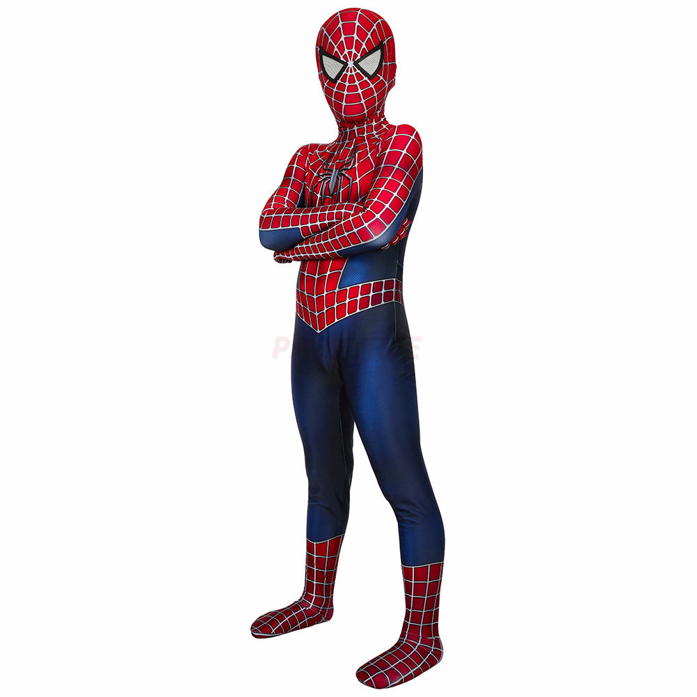Kids Spiderman 2 Tobey Maguire Cosplay Jumpsuit Halloween gift
