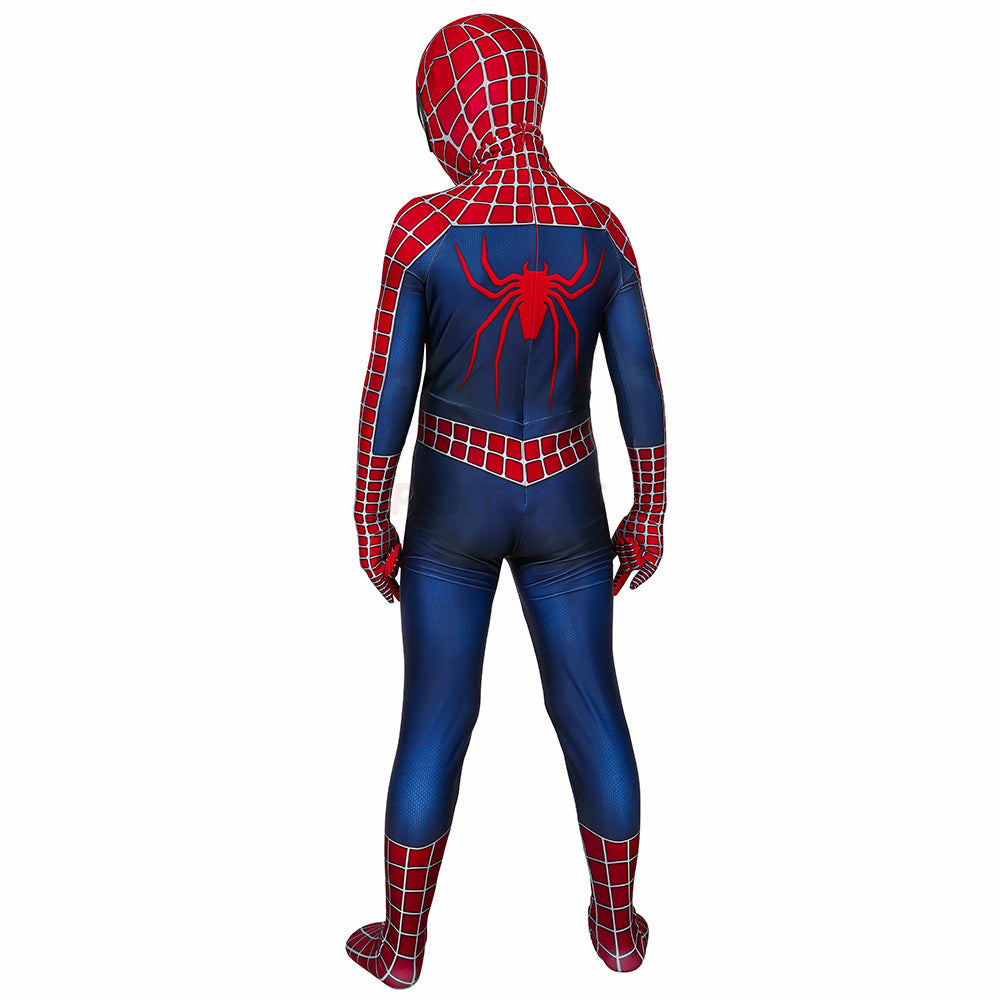 Kids Spiderman 2 Tobey Maguire Cosplay Jumpsuit Halloween gift