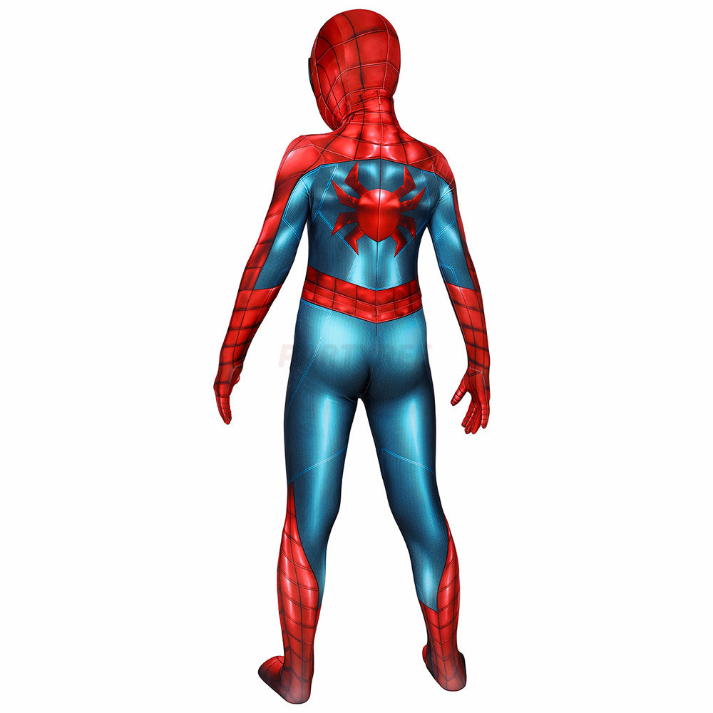 Kids Spiderman PS4 Spider-Armor MK IV Cosplay Jumpsuit Halloween gift
