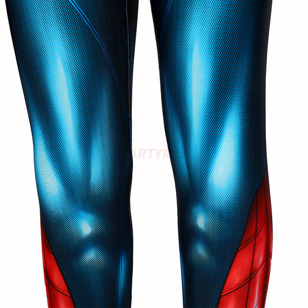 Kids Spiderman PS4 Spider-Armor MK IV Cosplay Jumpsuit Halloween gift