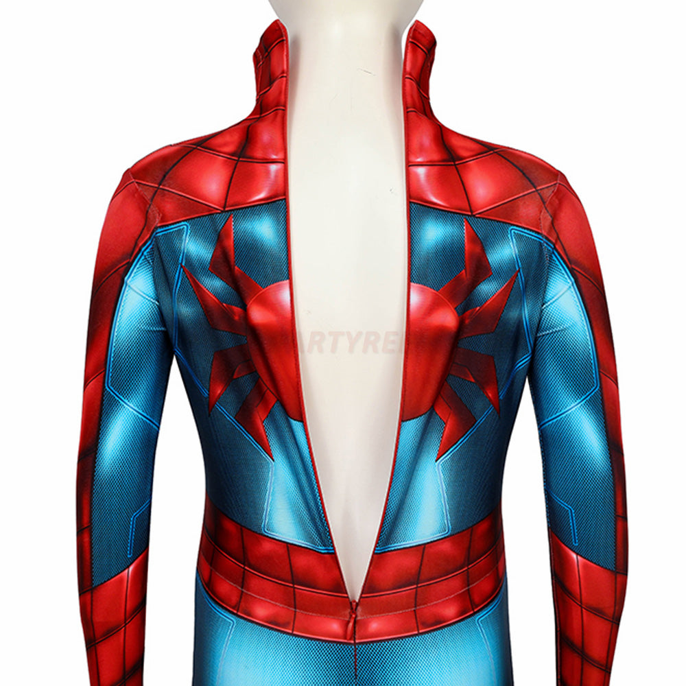Kids Spiderman PS4 Spider-Armor MK IV Cosplay Jumpsuit Halloween gift
