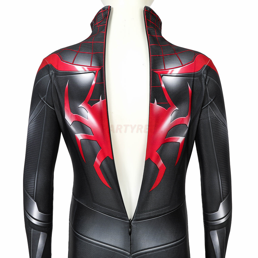 Kids Spiderman PS5 Miles Morales Cosplay Jumpsuit Halloween gift