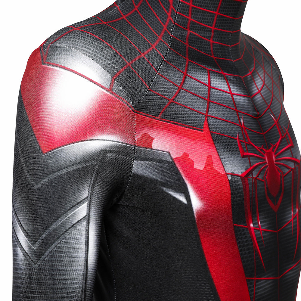 Kids Spiderman PS5 Miles Morales Cosplay Jumpsuit Halloween gift
