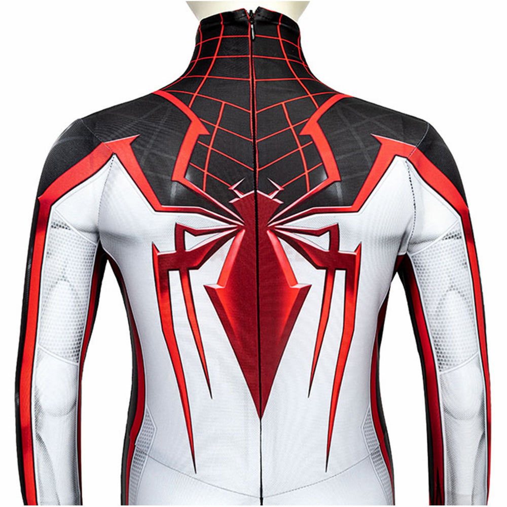 Kids Spiderman PS5 Miles Morales TRACK Cosplay Jumpsuit Halloween gift